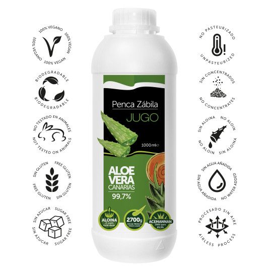 Aloe Vera Juice Penca Zabila - 1000 ml - 99,7% 2 - Penca Zábila 