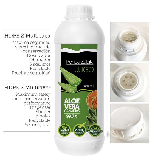 Jugo Aloe Vera Puro Fresco 1 litro