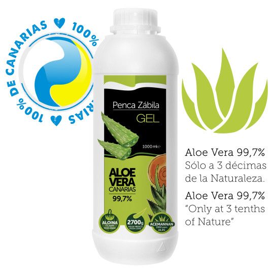 Gel Aloe Vera Puro Penca Zabila 1 Litro