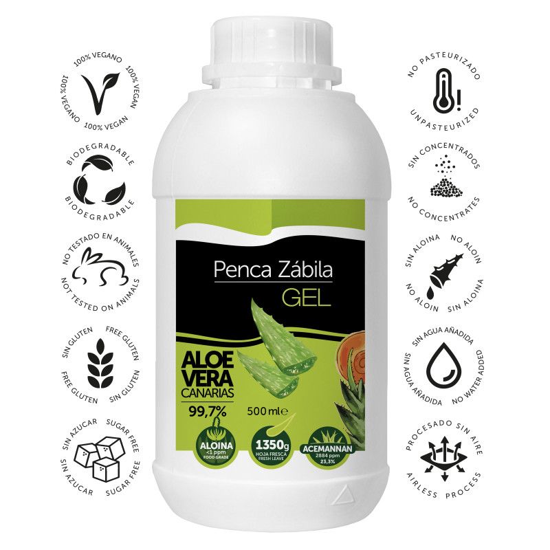 Aloe Vera Gel Penca Zabila 500 ml - 99.7 % 2 - Penca Zábila 