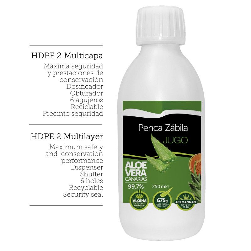 Aloe Vera Juice Penca Zabila 250ml 99.7% 4 - Penca Zábila 