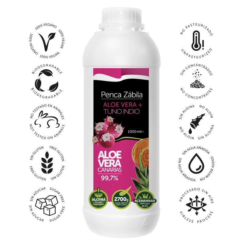 Aloe Vera Saft Penca Zabila 1000 ml - 99.7 % 11 - Penca Zábila