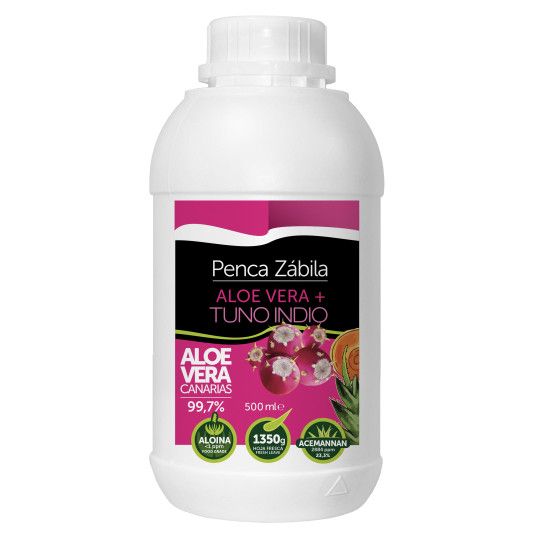 Jugo Puro Aloe + Tuno Indio Penca Zabila 500ml 6 - Penca Zábila 