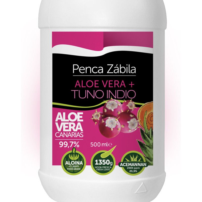 Aloe Vera + Canarian Tuno Prickly Pear 99.7% 500 ml 5 - Penca Zábila 