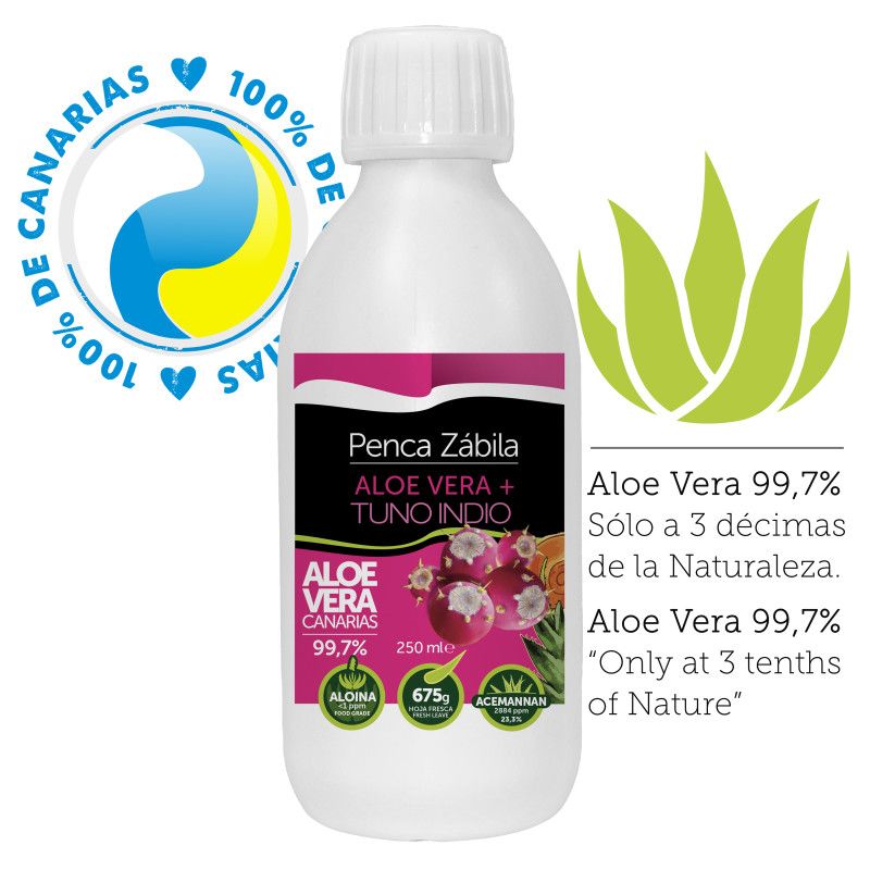 Aloe + Tuno Rot Kaktusfeigen Saft Penca Zabila 250ml 3 - Penca Zábila 