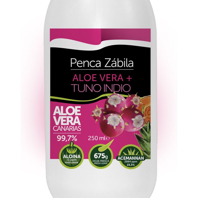 Aloe + Tuno Rot Kaktusfeigen Saft Penca Zabila 250ml 5 - Penca Zábila 