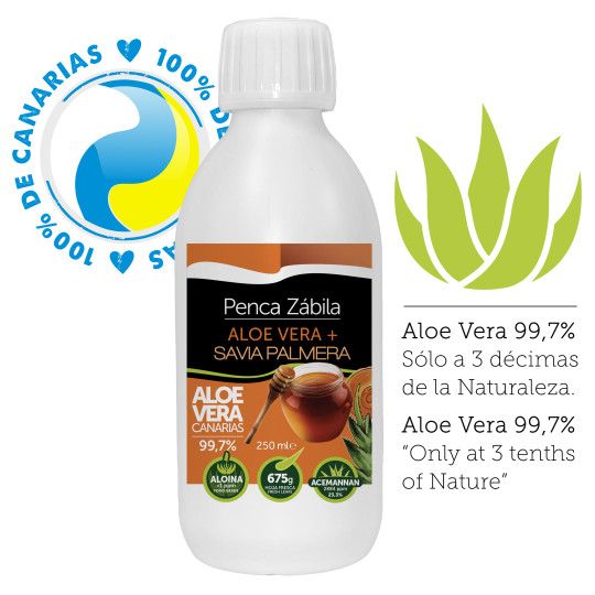 Canary Aloe Vera + Palm Honey Penca Zabila 250 ml 99,7%