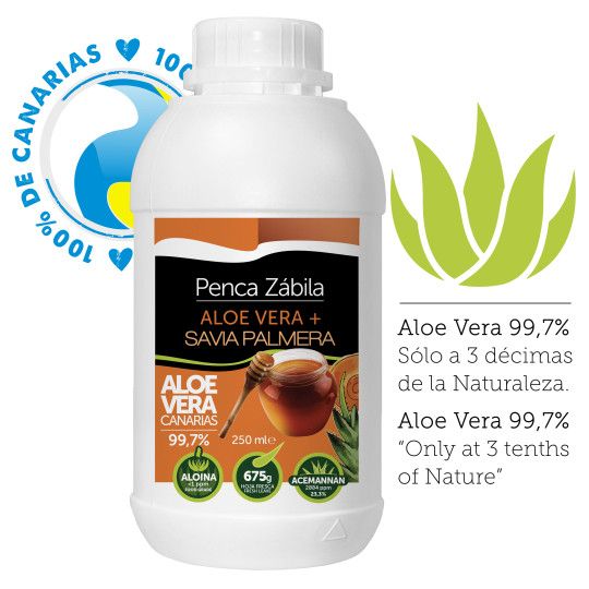 Canary Aloe Vera + Palm Honey Penca Zabila 500 ml 99,7%