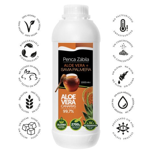 Canarian Aloe Vera + Palm Honey Penca Zabila 500 ml 99,7%